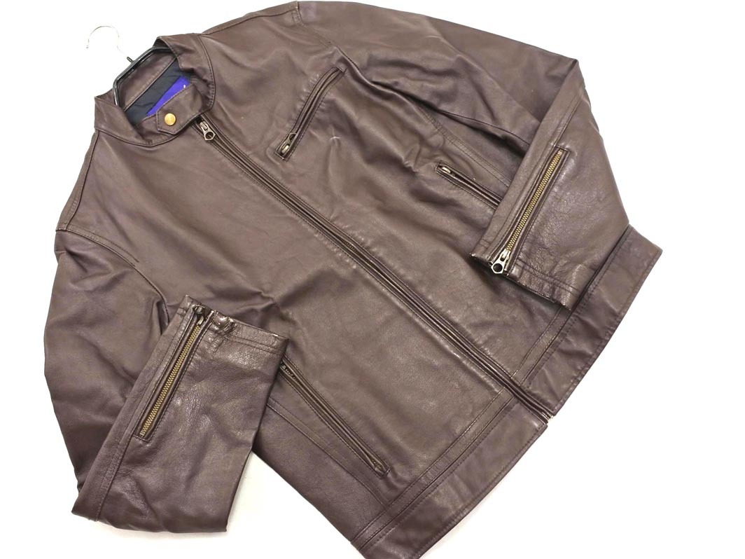 URBAN RESEARCH アーバンリサーチ レザー 本革 シングルライダース ジャケット size40/ブラウン ◇■ ☆ ejc5 メンズ