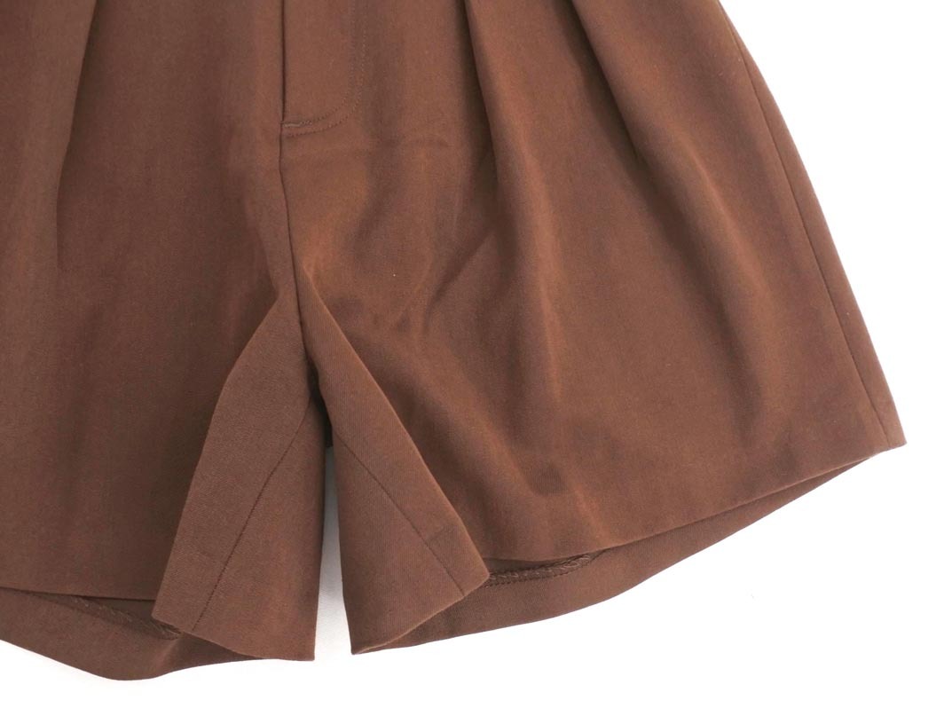 新品 EGOIST エゴイスト タック キュロット パンツ size2/茶 ◇■ ☆ ejc8 レディース