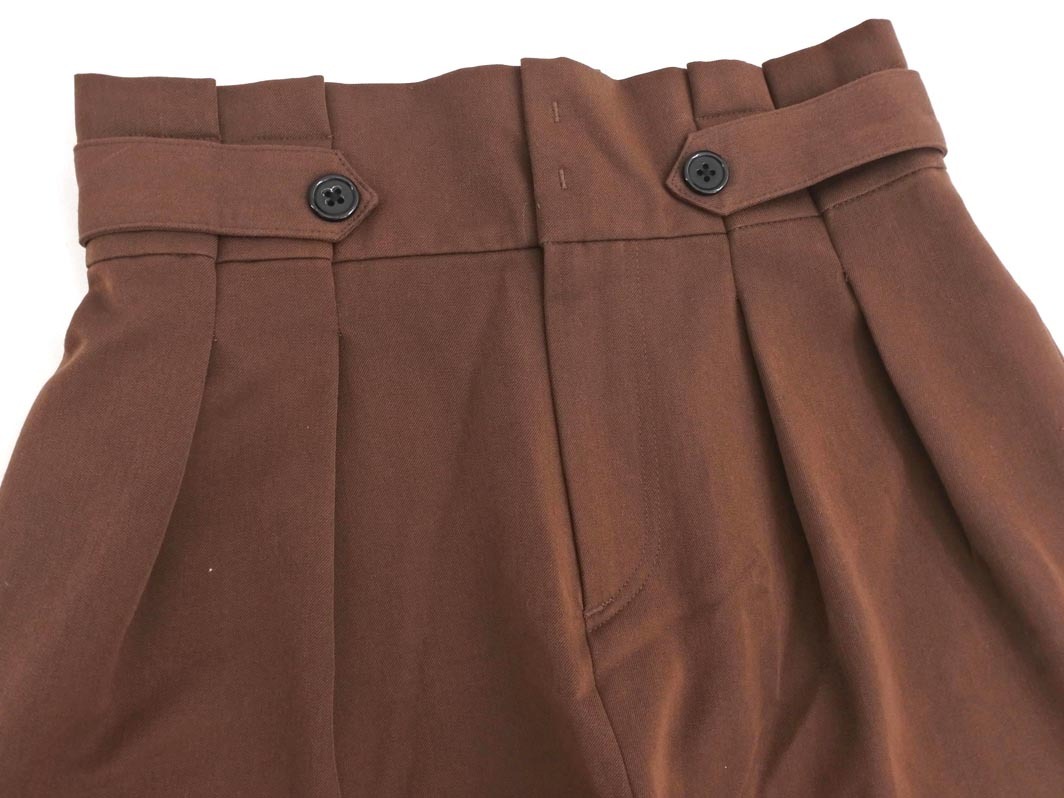 新品 EGOIST エゴイスト タック キュロット パンツ size2/茶 ◇■ ☆ ejc8 レディース