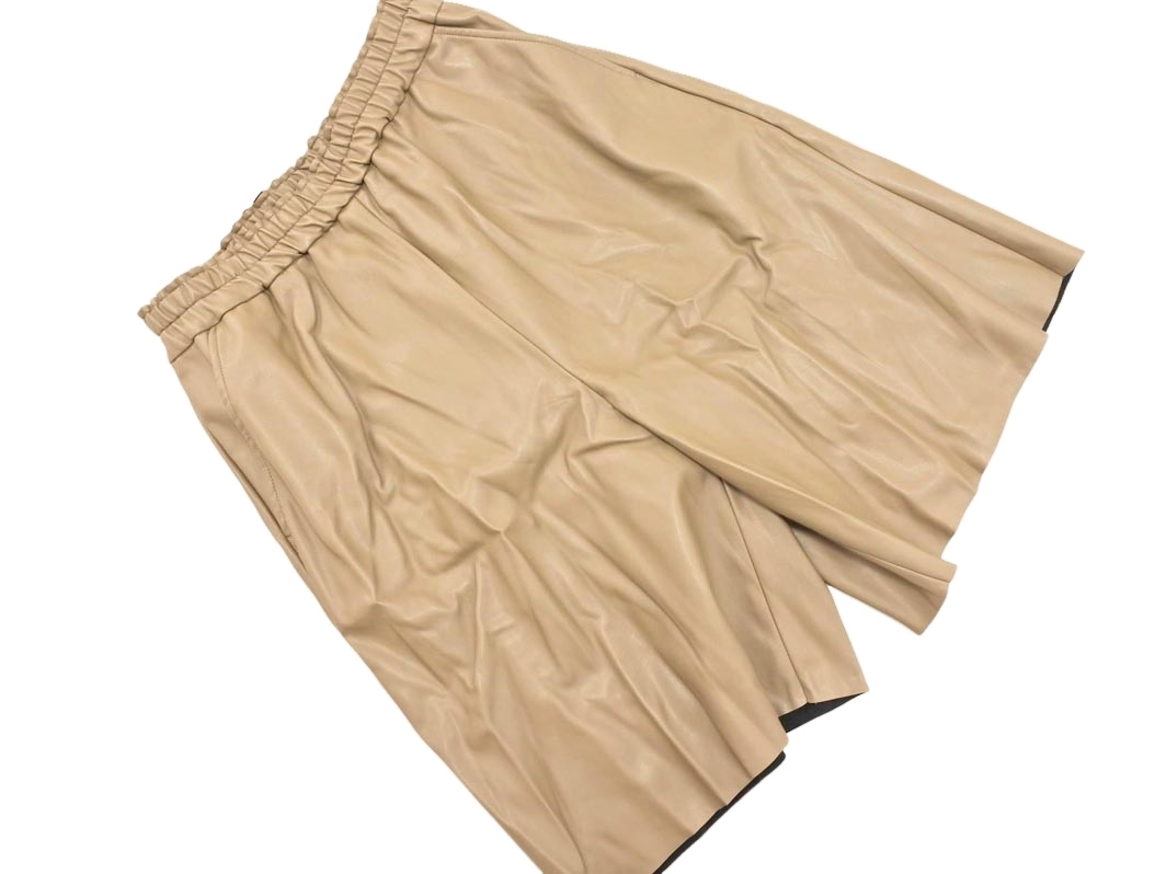 LEPSIM レプシィムローリーズファーム フェイクレザー ハーフ パンツ sizeF/ベージュ ◇■ ☆ ejc8 レディース