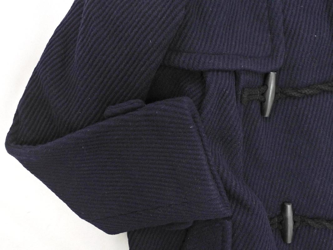 NATURAL BEAUTY BASIC ナチュラルビューティーベーシック ウール混 ダッフル コート sizeM/濃紺 ◇■ ☆ ejc9 レディース