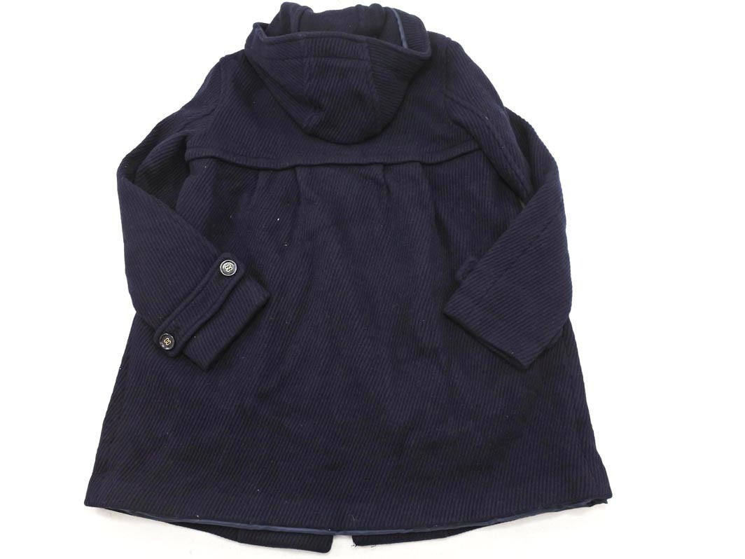 NATURAL BEAUTY BASIC ナチュラルビューティーベーシック ウール混 ダッフル コート sizeM/濃紺 ◇■ ☆ ejc9 レディース