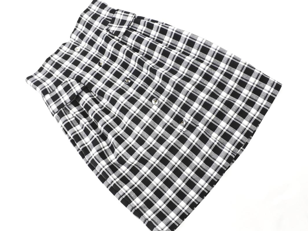 COCODEAL ココディール チェック タイト スカート size2/白ｘ黒 ◇■ ☆ ejc9 レディース