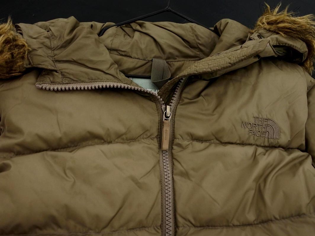 THE NORTH FACE ザノースフェイス NDW91351 ヌプシ ダウン ロング コート sizeS/カーキ ◆■◎ ☆ ejc9 レディース