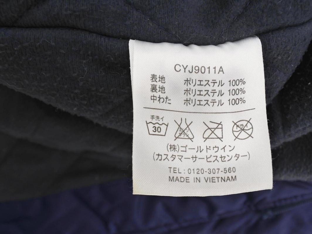Champion チャンピオン 2WAY 中綿 ロゴ ベンチ コート 150cm 紺 ◆■ ☆ ejd0 子供服