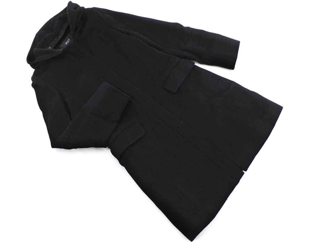 VICKY ビッキー ウール100% 2WAY コート size1/黒 ◆■ ☆ ejd0 レディース