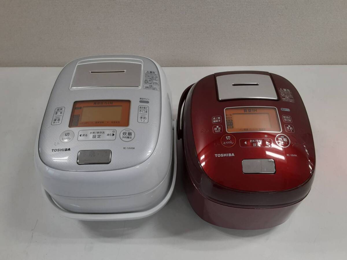 【LA-0792 LA-0751 せ】 RC-10VXM RC-10VRK TOSHIBA 東芝 炊飯器 ジャー 動作品 清掃済み