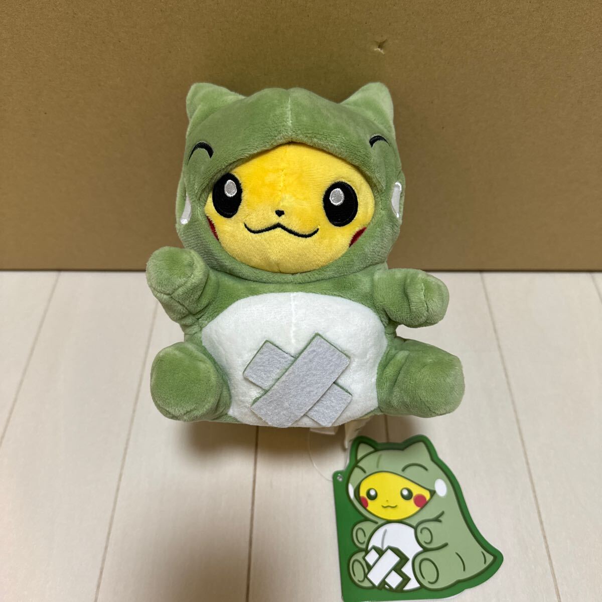 【新品、タグ付き】ポケモンセンター みがわりピカチュウ ぬいぐるみ ポケモンセンター限定 着ぐるみピカチュウぬいぐるみ みがわり タグ付