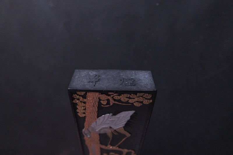 古墨 唐物 中国墨 徽州老胡開文製 松鶴遐齢 61g 書画書道 # 古墨 唐物 中国墨 徽州老胡開文製 松鶴遐齢 61g 書画書道 #