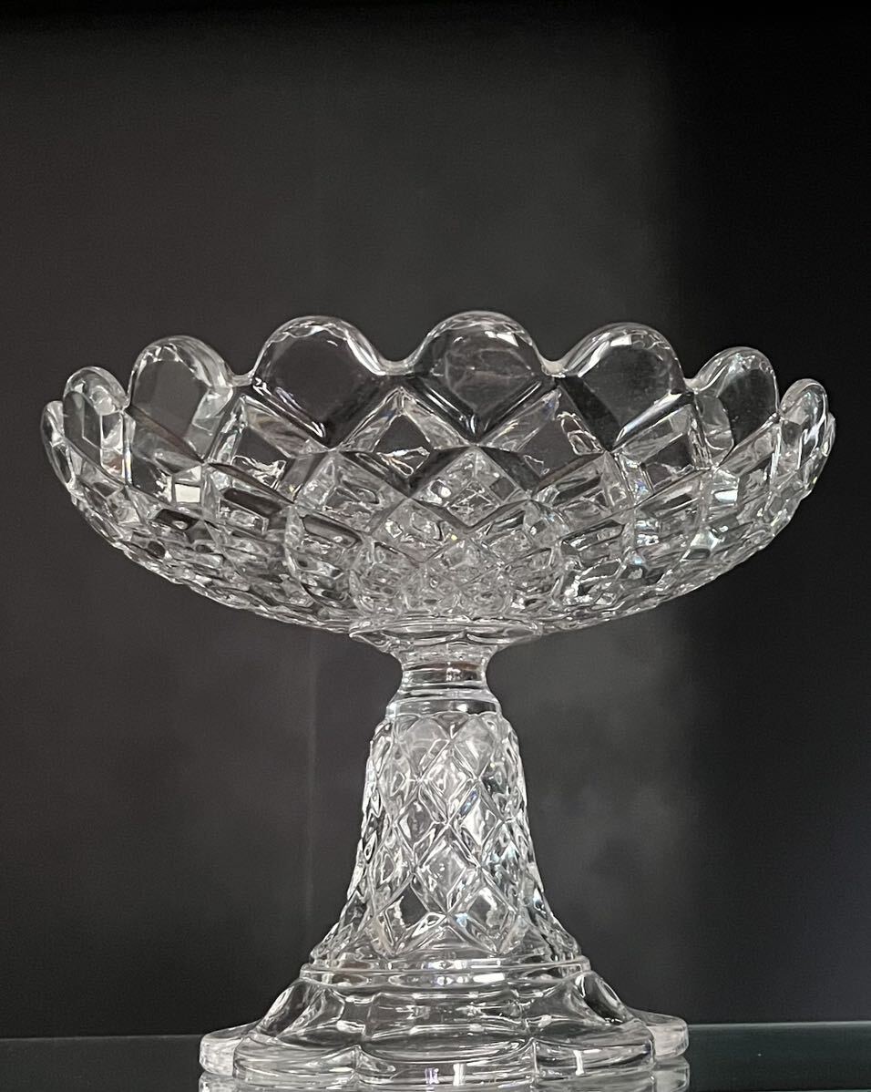 BACCARAT バカラ /※ディアマン・カレ 大型コンポート 美品 BACCARAT バカラ /※ディアマン・カレ 大型コンポート 美品