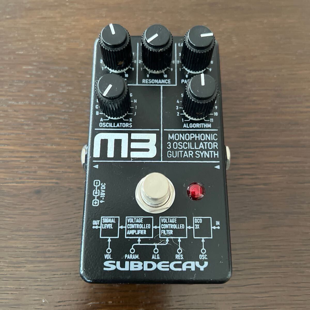 Subdecay m3 エフェクター monophonic 3 oscillator guitar synthesizer