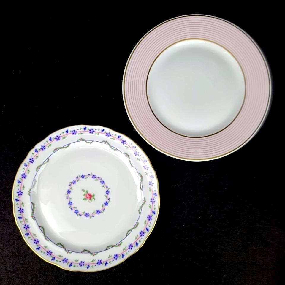 未使用 レイノー RAYNAUD リモージュ mille raies ブルー 未使用 レイノー RAYNAUD リモージュ mille raies ブルー