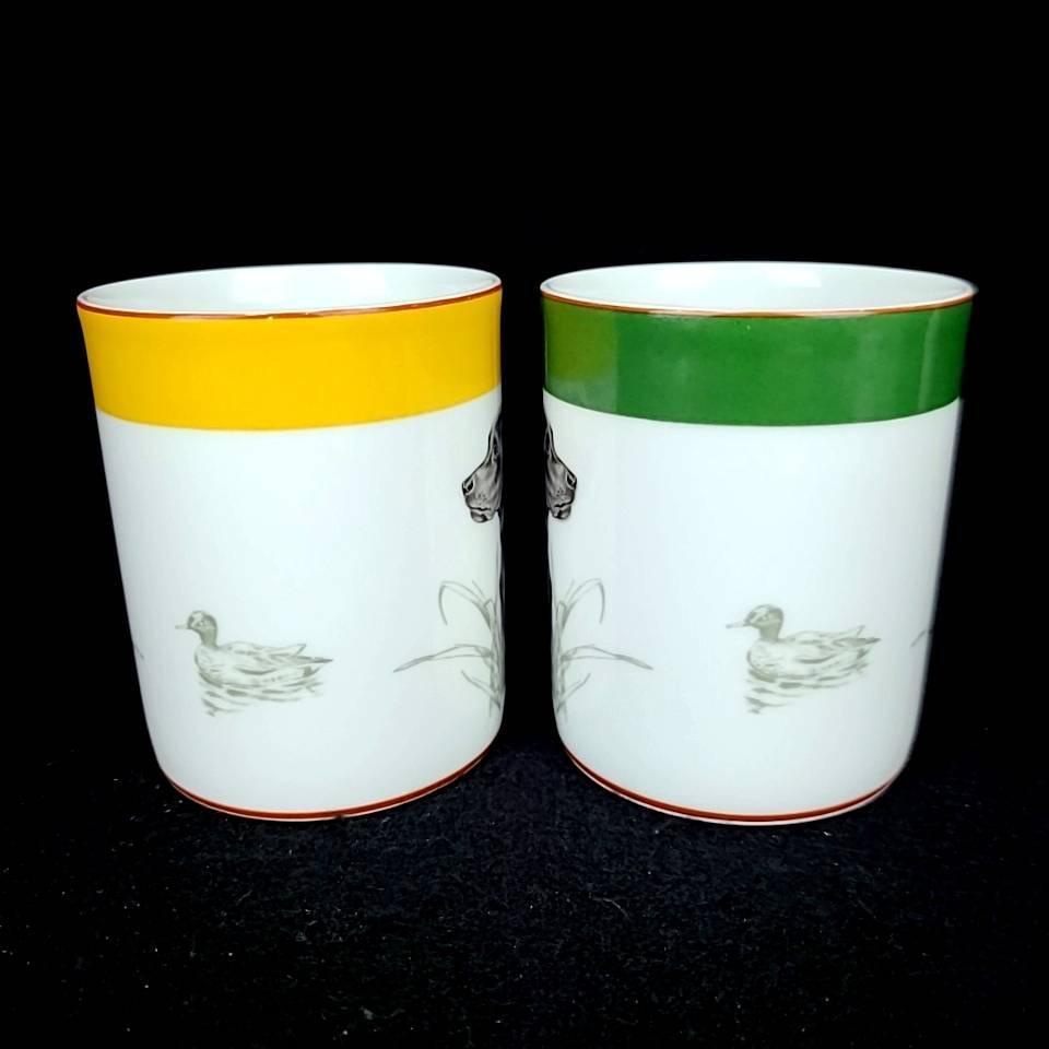 良品 エルメス HERMES 犬 ドッグ マグカップ 2客 ラブラドール 良品 エルメス HERMES 犬 ドッグ マグカップ 2客 ラブラドール