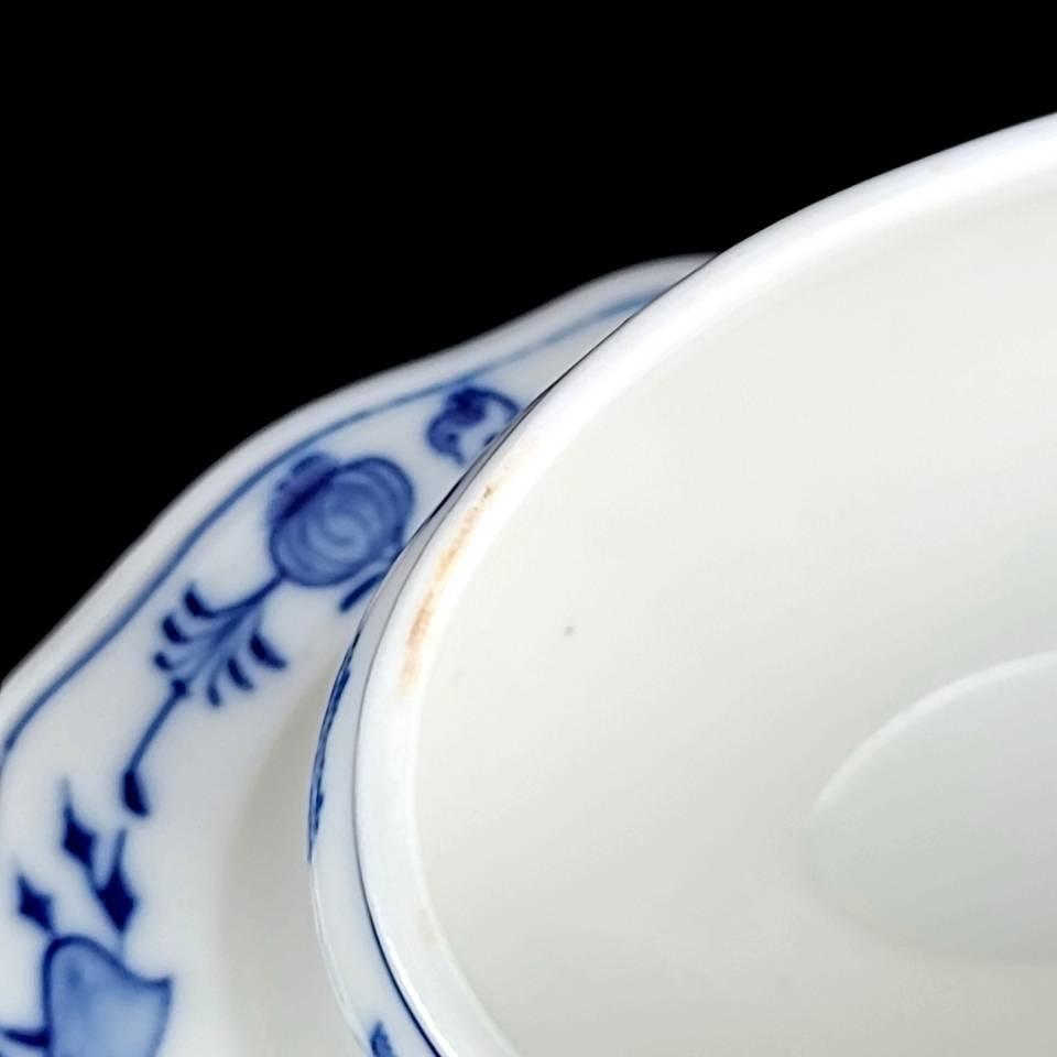 良品 マイセン Meissen ブルーオニオン ソースポット ソーサー 良品 マイセン Meissen ブルーオニオン ソースポット ソーサー