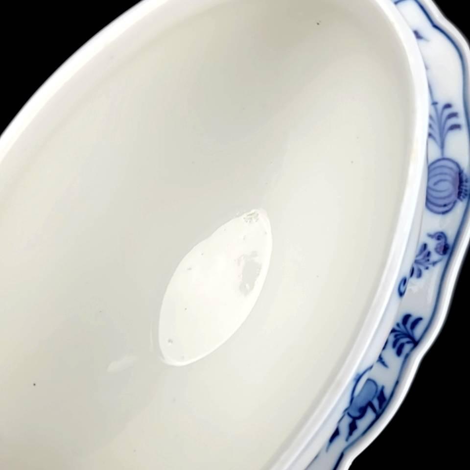 良品 マイセン Meissen ブルーオニオン ソースポット ソーサー 良品 マイセン Meissen ブルーオニオン ソースポット ソーサー