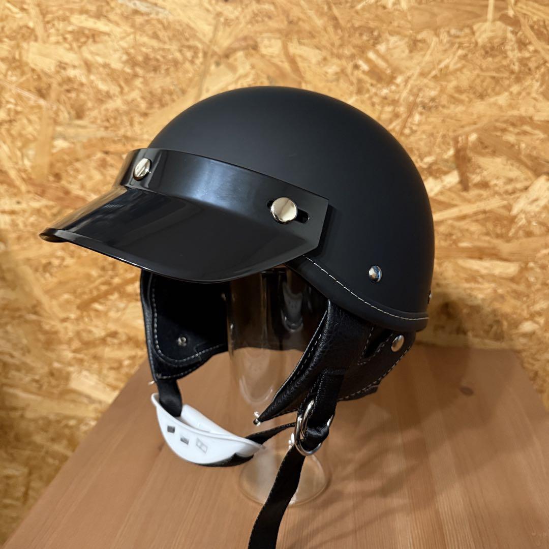 ハーフヘルメット ショーティー ヘルメット マットブラック ハーフヘルメット ショーティー ヘルメット マットブラック