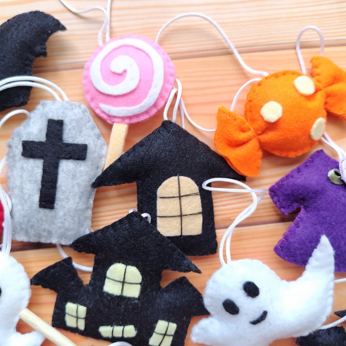 ハンドメイド フェルト ハロウィン オーナメント マスコット ハンドメイド フェルト ハロウィン オーナメント マスコット