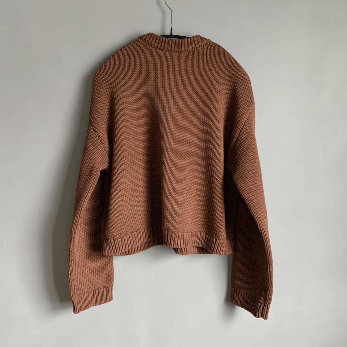 SEZANE セザンヌ バルキークルーネックカーディガン ブラウン SEZANE セザンヌ バルキークルーネックカーディガン ブラウン