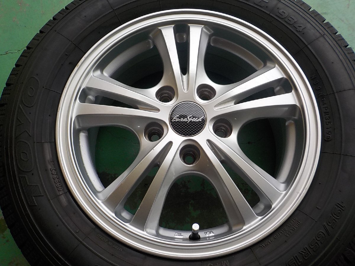 D15051 マナレイ ユーロスピード ノア ＶＯＸＹ クラウン 等 トーヨー オブザーブ ９３４ 195/65R15 ８分付き