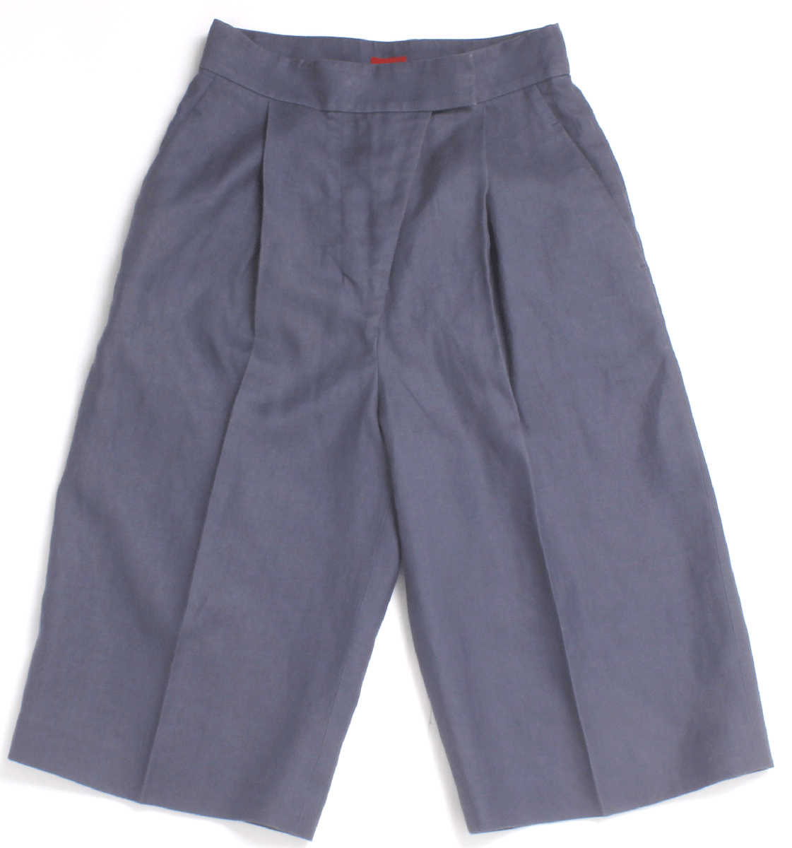 DES PRES ライトラミーツイル アシンメトリータックハーフパンツ 定価23,100円 size34 ダークブルー 22040204303 デプレ 1タック ジーンズ
