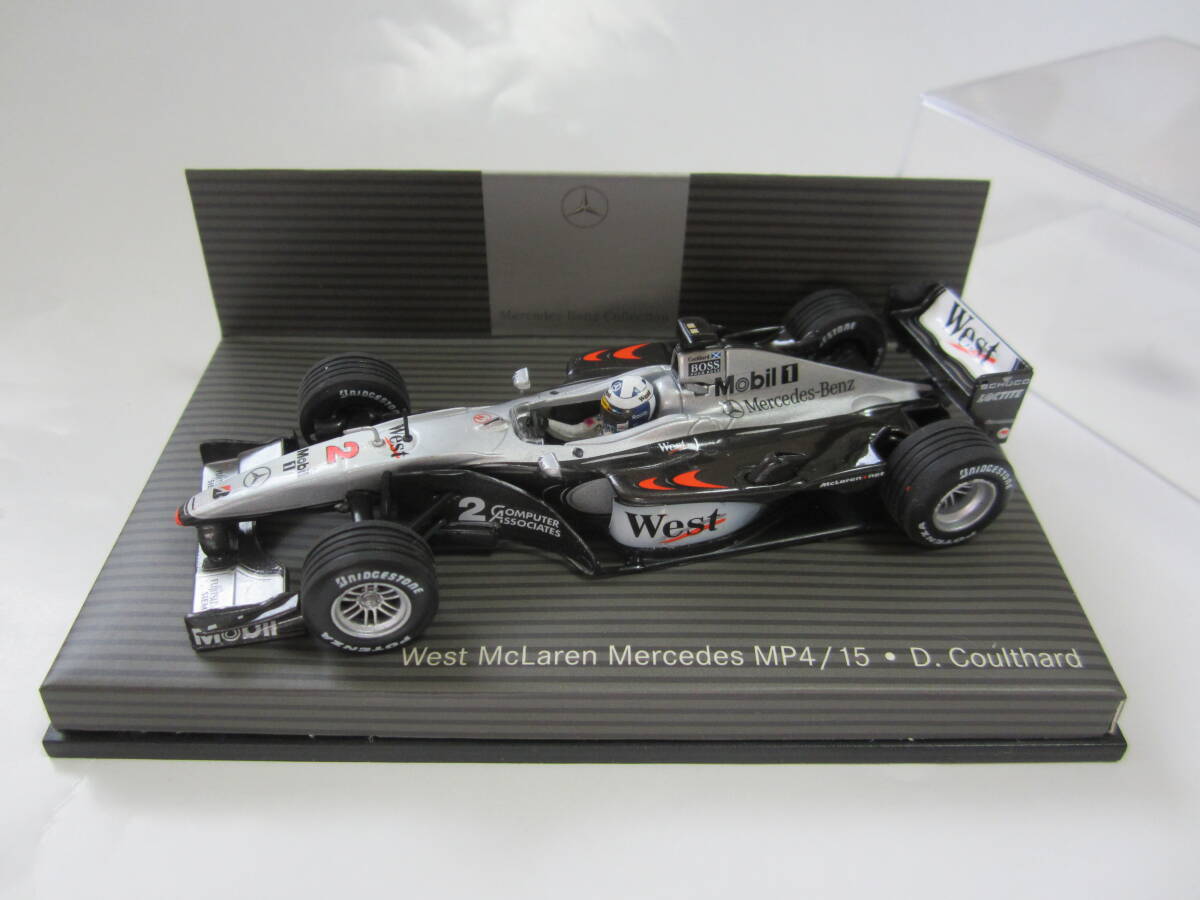 即決 PMA ミニチャンプス製 メルセデスベンツ特注 1/43 マクラーレン MP4/15 №2 デビット・クルサード ウエスト仕様