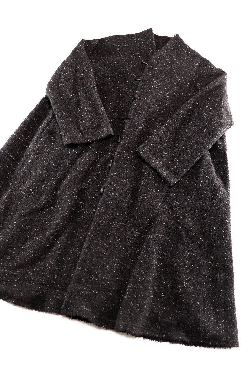 * beautiful goods 2021* Jurgen Lehl / wool cotton tweed no color coat :M/ scorching tea xy361