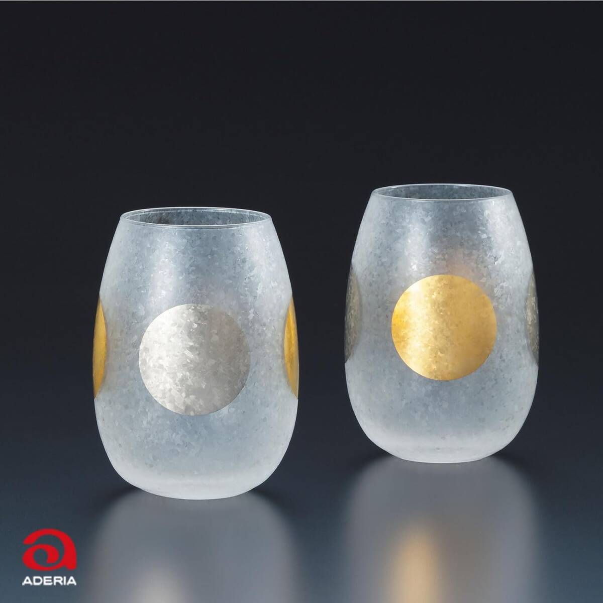 ペアセット 冷酒グラス タンブラー モダン 日月 プレミアムニッポンテイスト 315ml 日本酒 ソフトドリンク おしゃれ 上質 プレゼントギフト