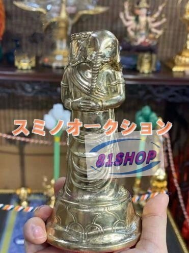 見逃せない! 密教法具 寺院用仏具 歓喜天像 立像 真鍮製磨き仕上げ 見逃せない! 密教法具 寺院用仏具 歓喜天像 立像 真鍮製磨き仕上げ