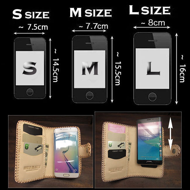  кожа блокнот type смартфон кейс много тип соответствует L размер натуральная кожа Carving магнит язык натуральный 