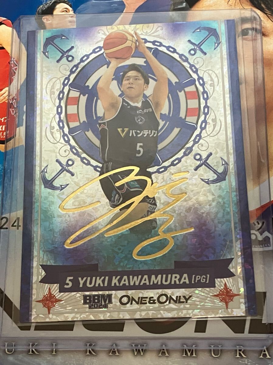 BBM Bリーグ 横浜ビー・コルセアーズ 河村勇輝 金箔サインカード 河村勇輝 2024 BBM ONE&ONLY 金箔サインカード 100枚限定 FA05