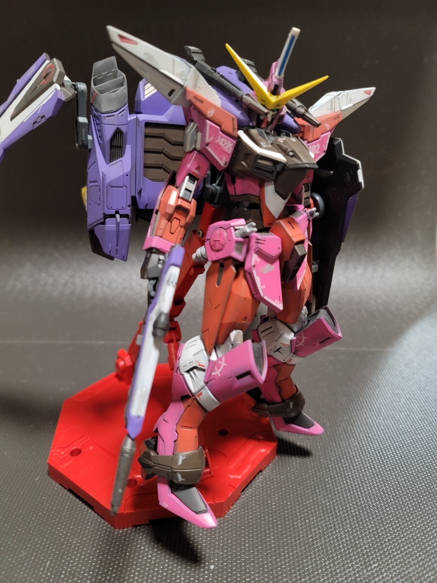 ●MG 1/100 機動戦士ガンダムSEED ジャスティスガンダム 塗装済み 完成品