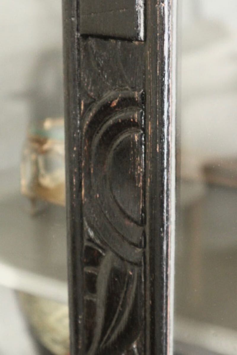 Франция античный кейс для коллекции полка витрины стекло шкаф витрина шкаф дисплей из дерева Vintage инвентарь