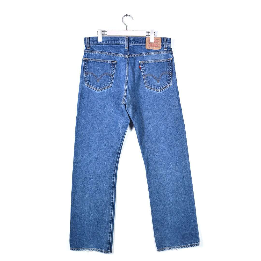 【送料無料】リーバイス 517 ブーツカット フレアデニム ジーンズ デニムパンツ ブルー フェード W36 Levis 古着 @EA0300