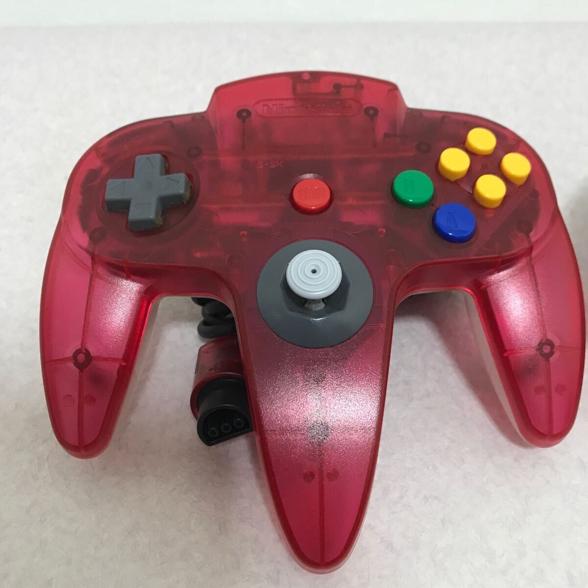 極美品】64 コントローラー クリアレッド 任天堂 Nintendo 2点 極美品】64 コントローラー クリアレッド 任天堂 Nintendo 2点