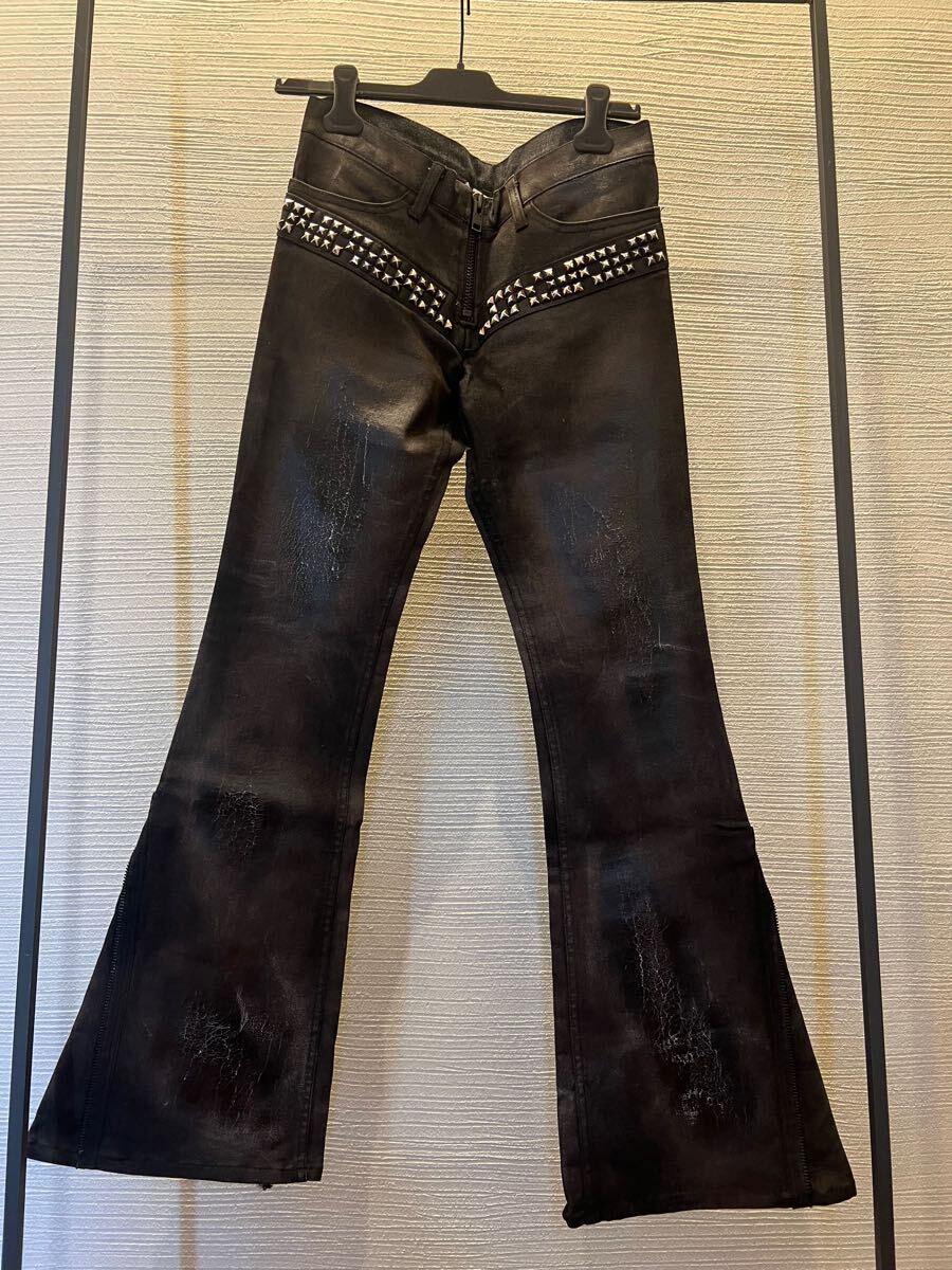 00s veronica archive FLARE denim pants japanese label coated 00s veronica archive FLARE denim pants japanese label coated