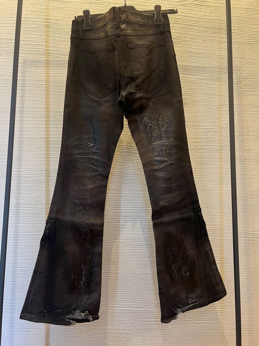 00s veronica archive FLARE denim pants japanese label coated 00s veronica archive FLARE denim pants japanese label coated