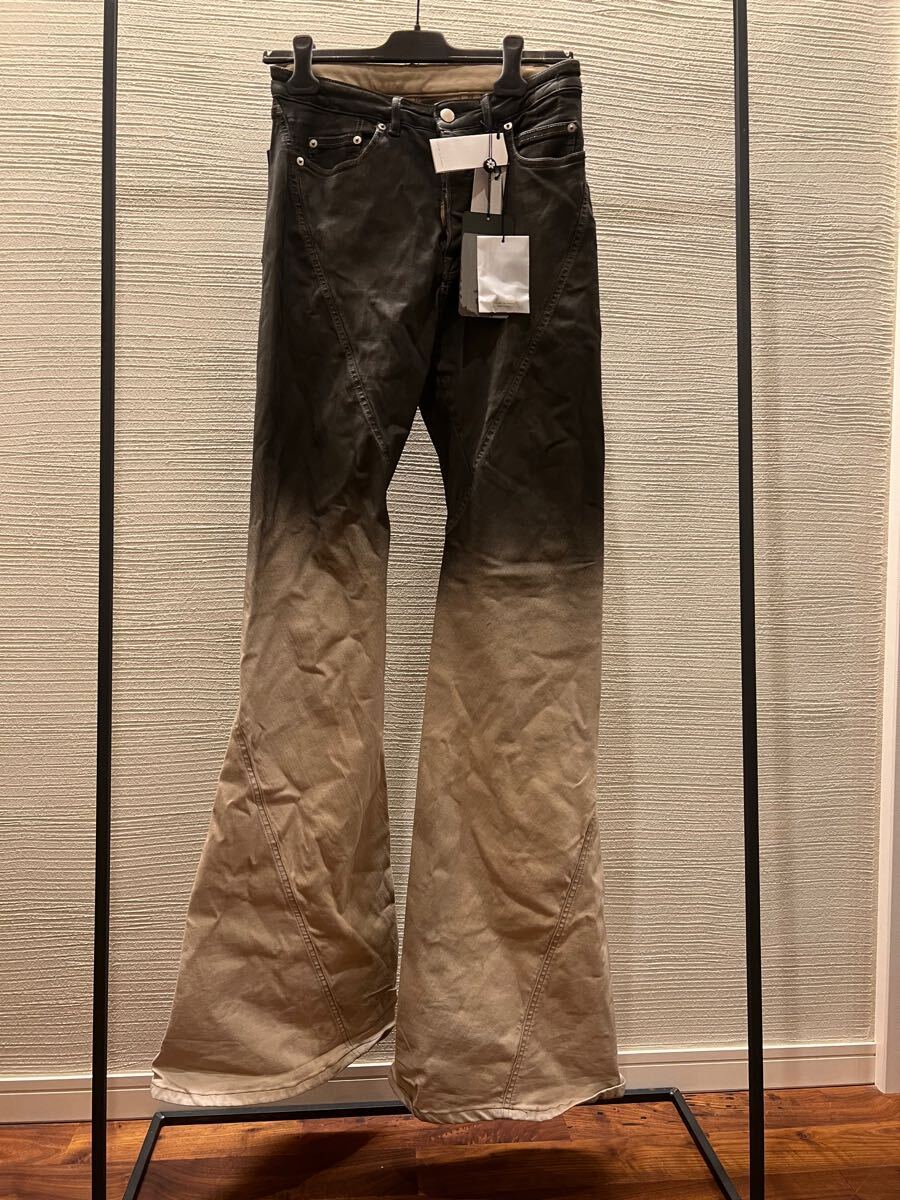 rick owens BIAS BOOTCUT フレア コーティング デニム bolan rick owens BIAS BOOTCUT フレア コーティング デニム bolan