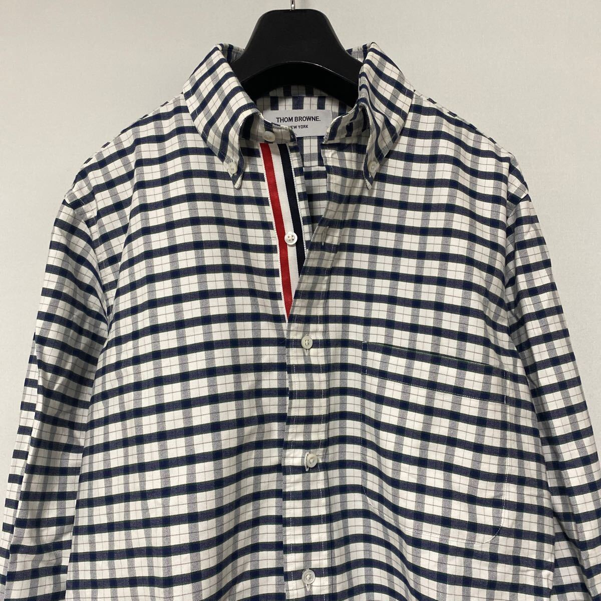 イタリア製 トムブラウン トリコロール ライン oxford BD シャツ 2 イタリア製 トムブラウン トリコロール ライン oxford BD シャツ 2