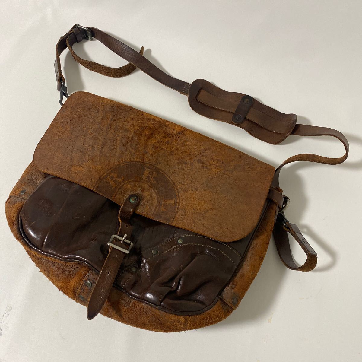 美品 希少 名作 イタリア 製 ヴィンテージ 加工 RRL レザー 美品 希少 名作 イタリア 製 ヴィンテージ 加工 RRL レザー