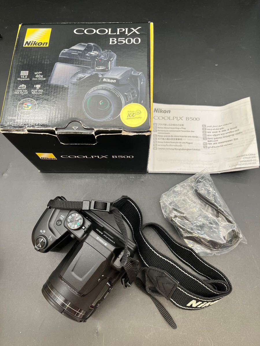 杉本 9月 No.161 COOLPIX クールピクス B500デジタル一眼レフカメラ ブラック LENS 40~160mm 動作未確認