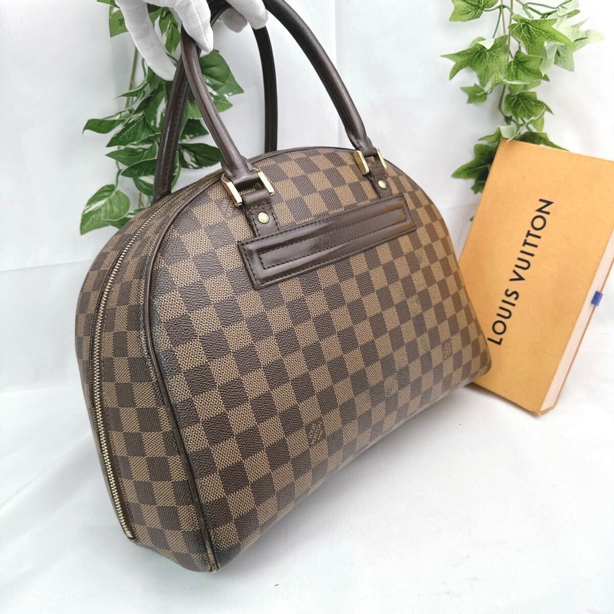 y411 LOUIS VUITTON ルイヴィトン ダミエ エベヌ ノリータ ハンドバッグ シリアル SP1003
