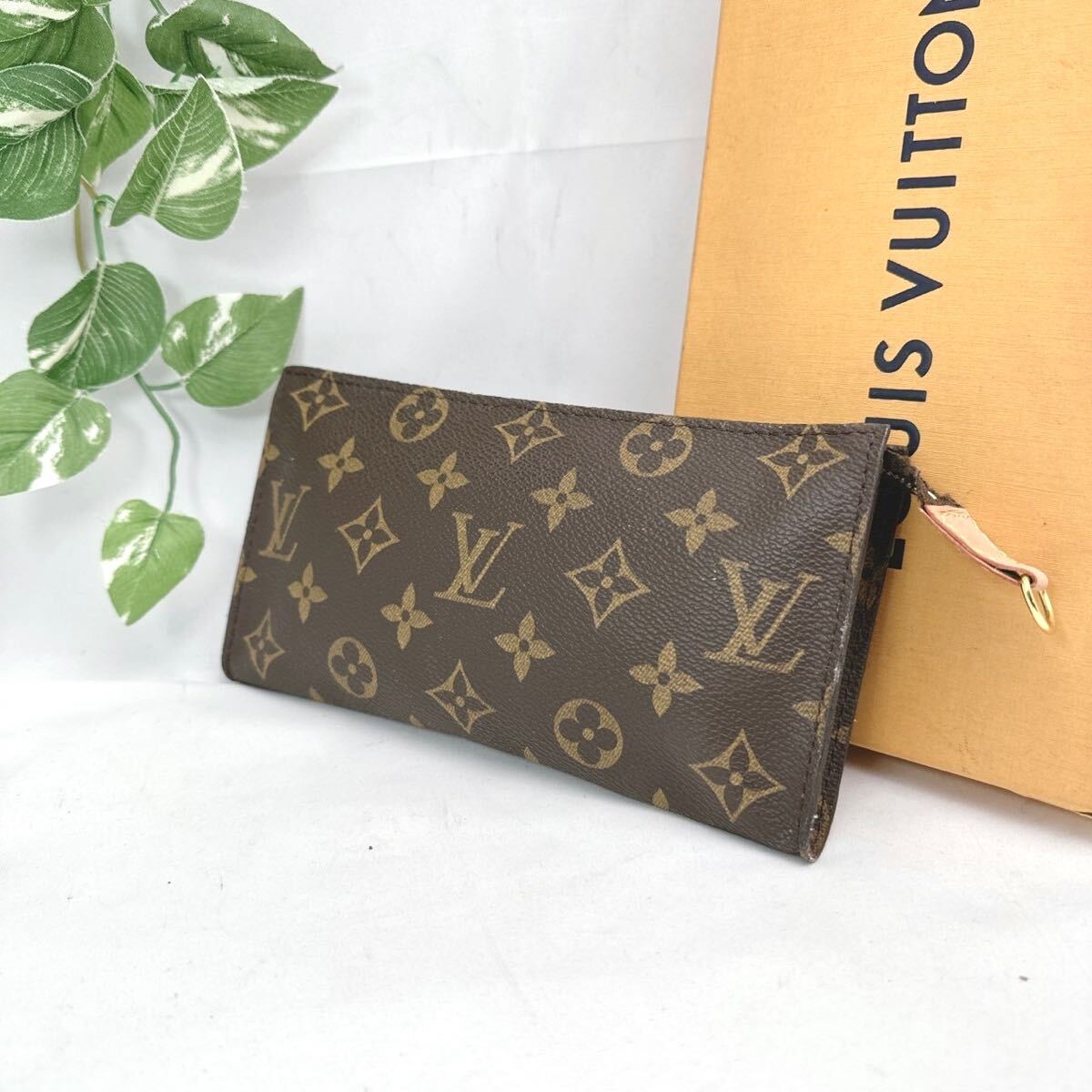 y450 1円 LOUIS VUITTON ルイヴィトン モノグラム ポーチ バケット付属ポーチ ポシェット VI0947