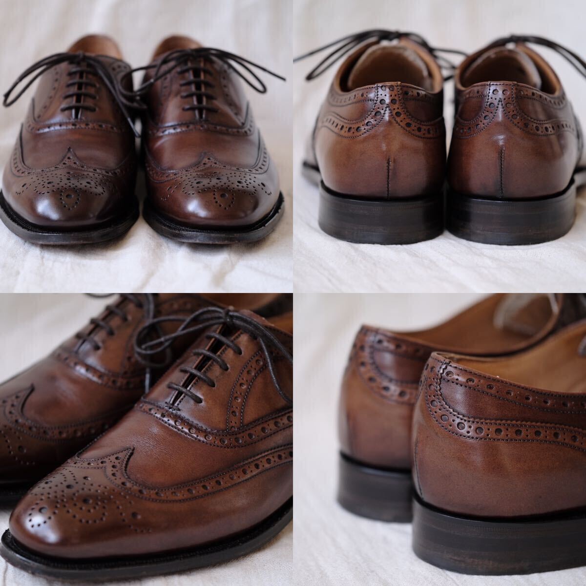 極美品JOSEPH CHEANEY & SONS BEAMS別注フルブローグEDWARD茶6 5 極美品JOSEPH CHEANEY & SONS BEAMS別注フルブローグEDWARD茶6 5