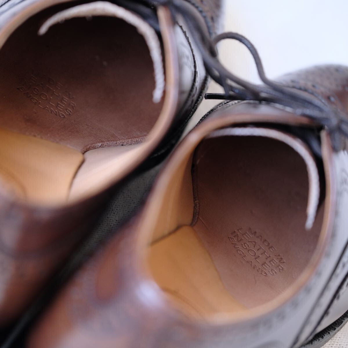 極美品JOSEPH CHEANEY & SONS BEAMS別注フルブローグEDWARD茶6 5 極美品JOSEPH CHEANEY & SONS BEAMS別注フルブローグEDWARD茶6 5