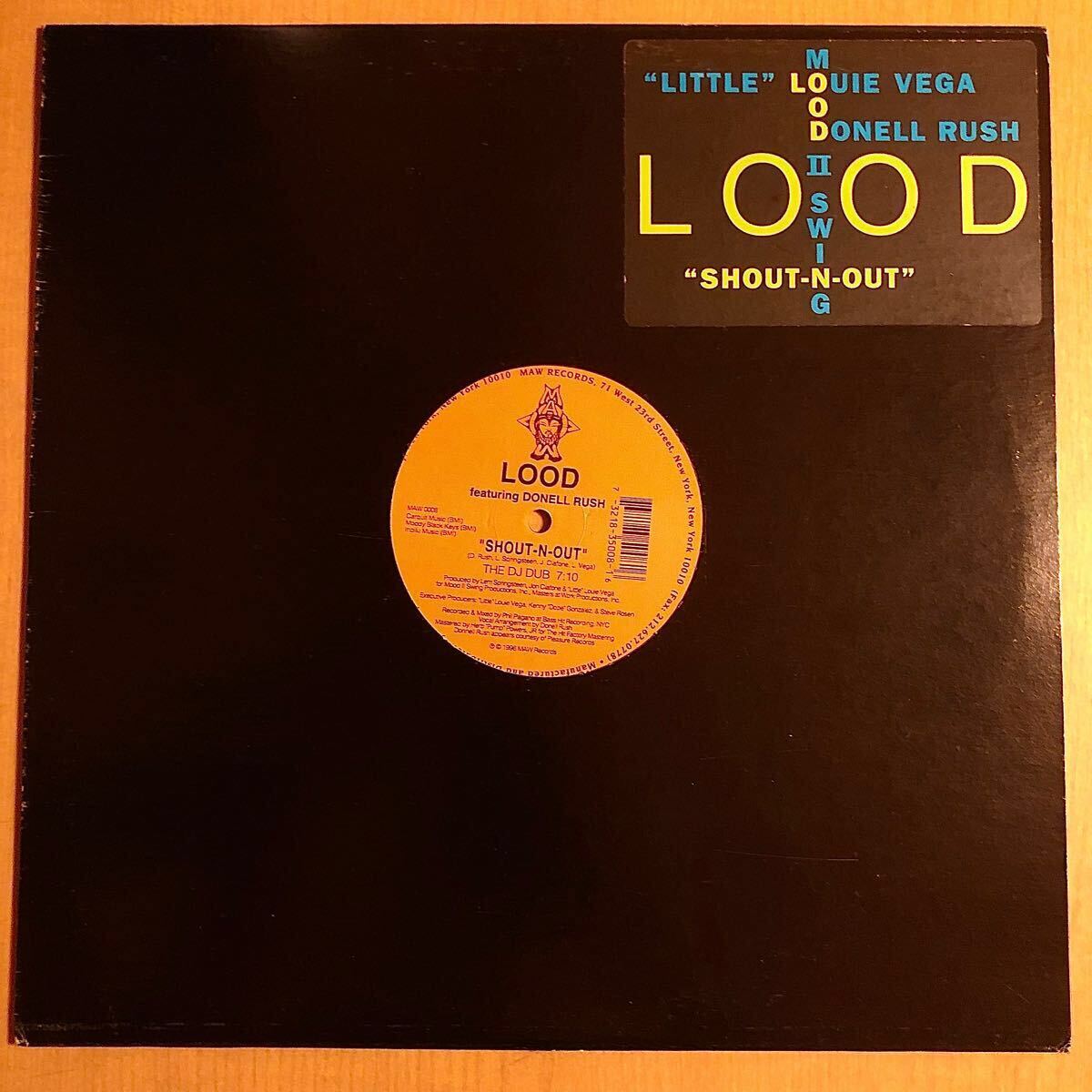 ハウス LOOD FEATURING DONELL RUSH SHOUT-N-OUT 12INCH LOUIE VEGA MOOD II SWING FRANCOIS K JOE CLAUSSELL TIMMY REGISFORD THEO PARRISH