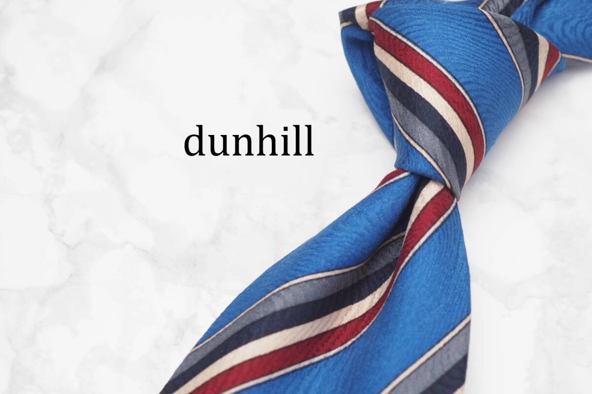 【美品】dunhill ダンヒル A-932 ITALY イタリア製 ブランド ネクタイ 良品 古着 卸 USED オールド SILK