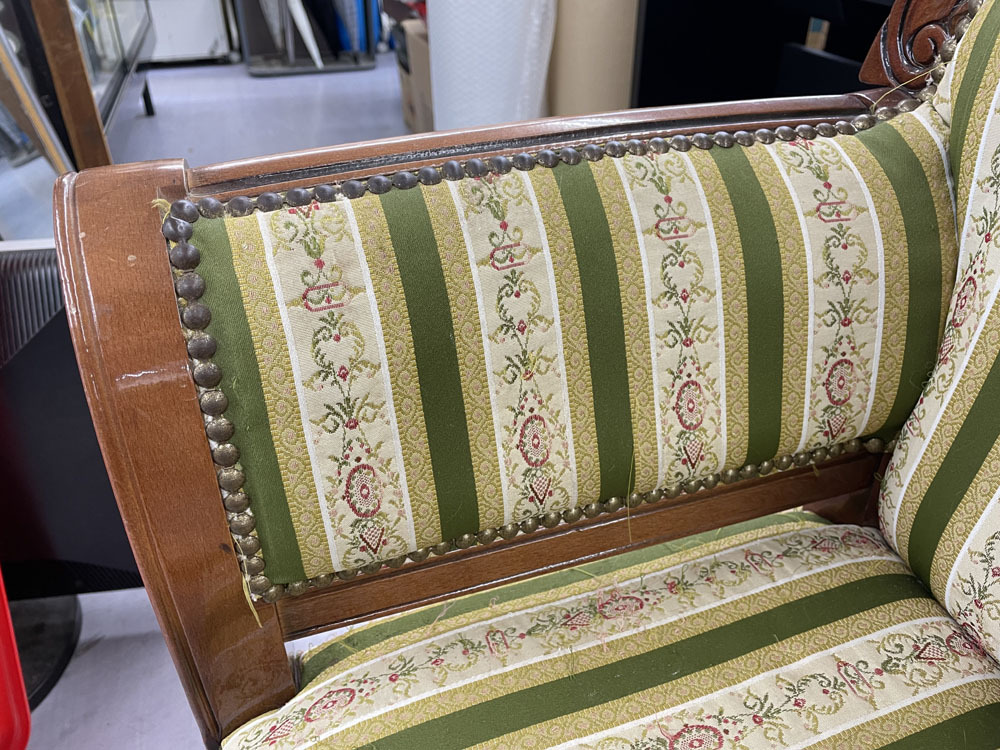 アンティーク テレフォンチェア ソファ 猫脚 電話台 ベンチ