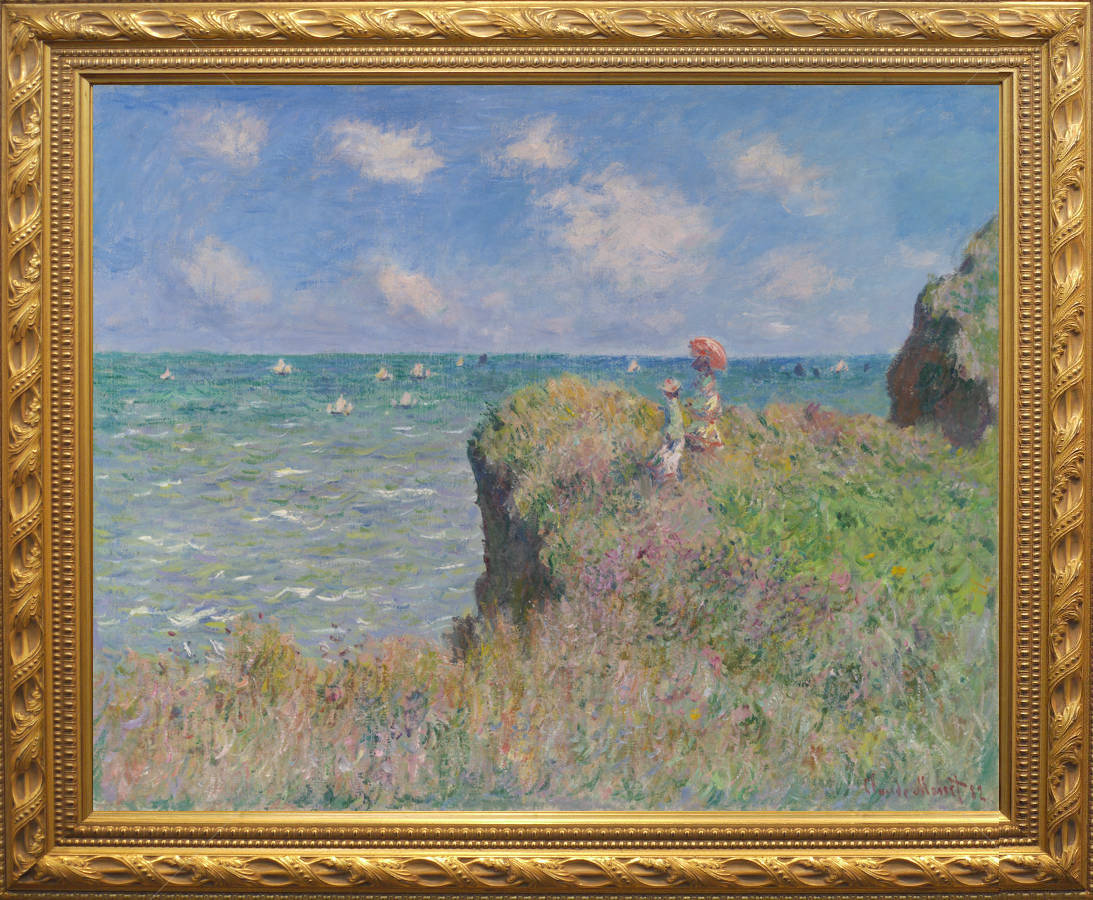 Yahoo!オークション - クロード・モネ 『プールヴィルのクリフ