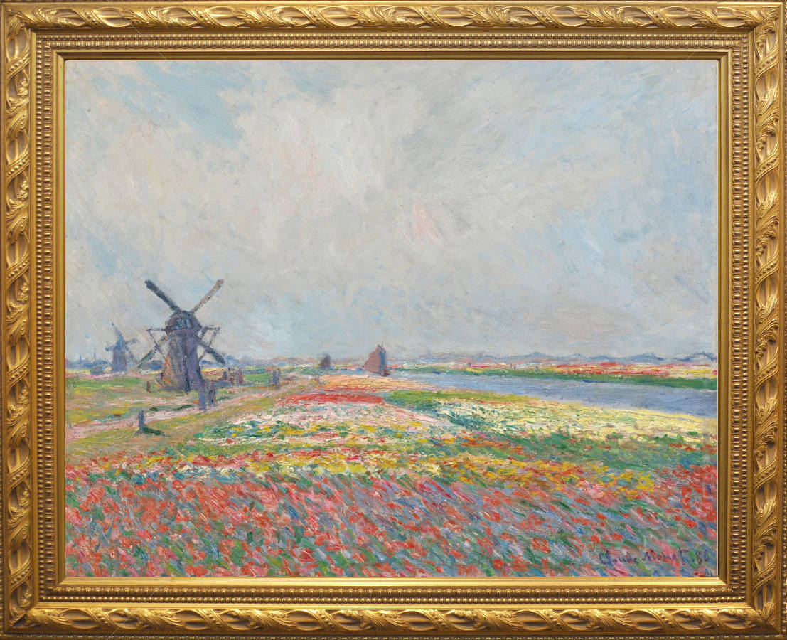 クロード・モネ 『ハーグ近郊のチューリップ畑』 1886年 36×28