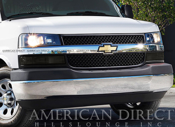 【激レア/スモーク】03-18y エクスプレス サバナ パークシグナル 左右SET シボレー GMC サイドマーカー バンパー ライト シグナル ランプ